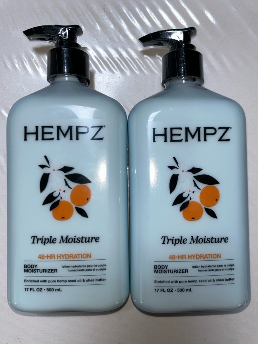 2x Hempz Triple Moisture Body Moisturizer